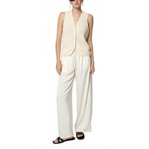 NEW AMANDA MARIA satin drawstring pant in ivory